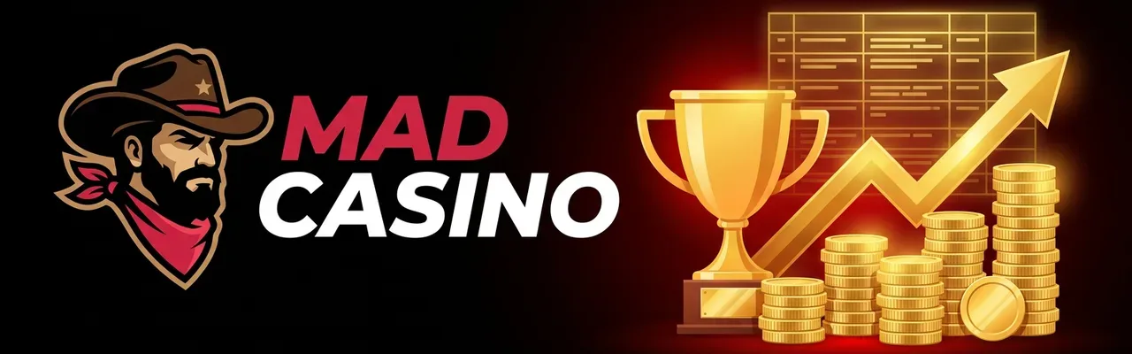 Bannière Mad Casino : statistiques de gains et paiements importants
