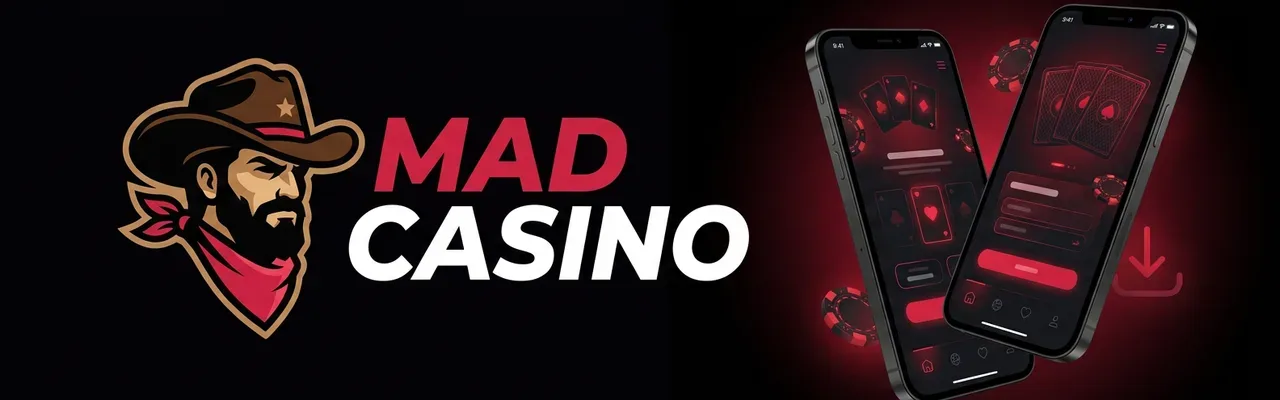 Bannière Mad Casino : application mobile Android et iOS